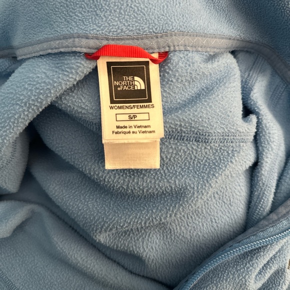 North Face Full Zip Fleece - Light Blue - Size Small - Picture 3 of 4